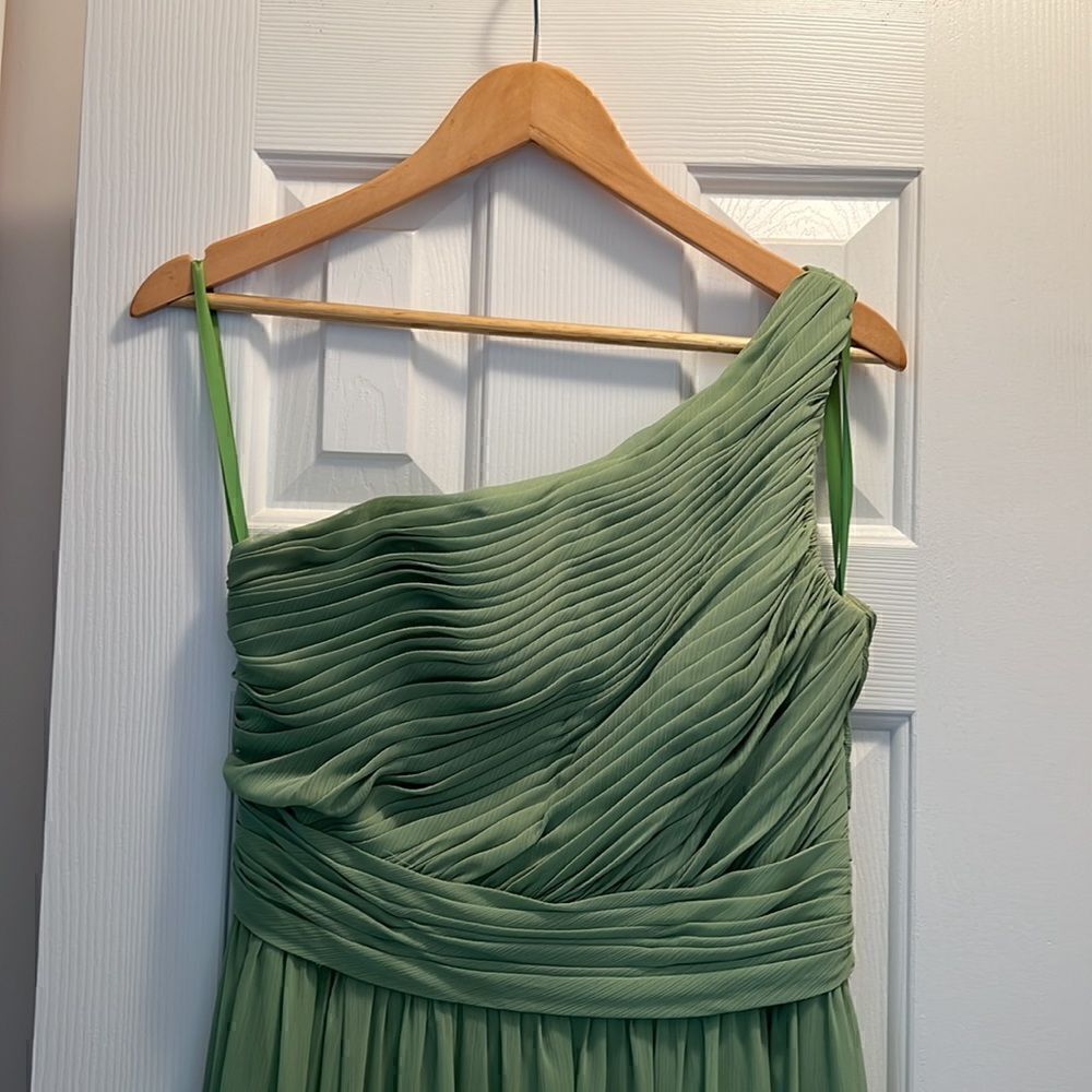 Morilee Madeline Gardner Maxi One Shoulder Bridesmaid Dress Size 12 - Picture 2 of 6